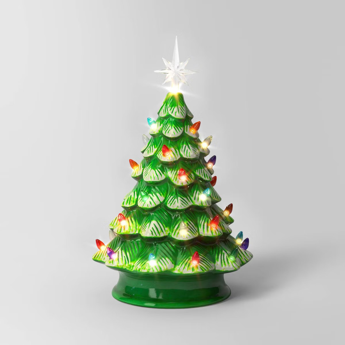 14.5" Battery Operated Lit Ceramic Christmas Tree - Wondershop™ | Target