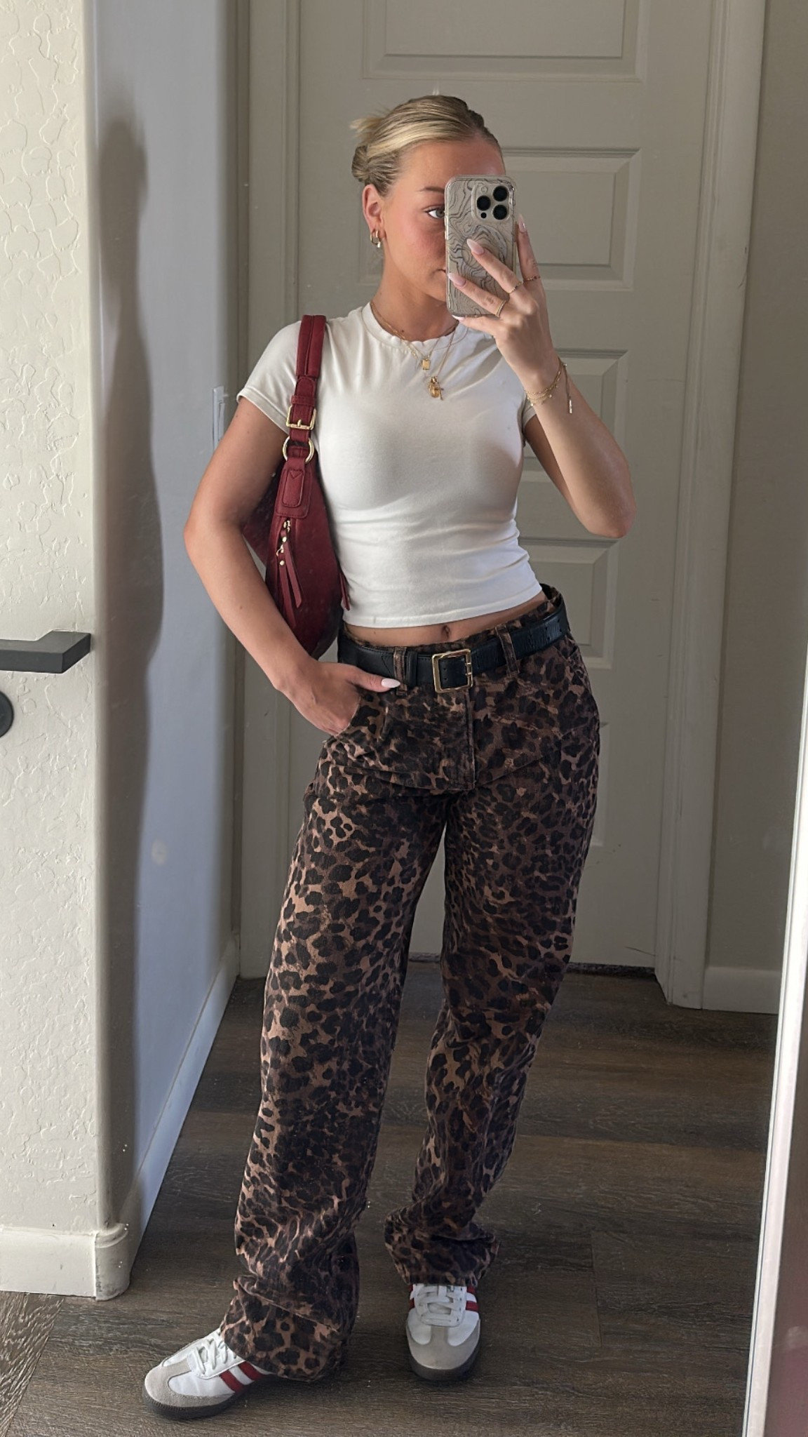 -wearing 24 regular jeans and XS tshirt (abercrombie sale going on now) 
-size down half size for sambas

#LTKPetite #LTKFindsUnder50 #LTKSaleAlert