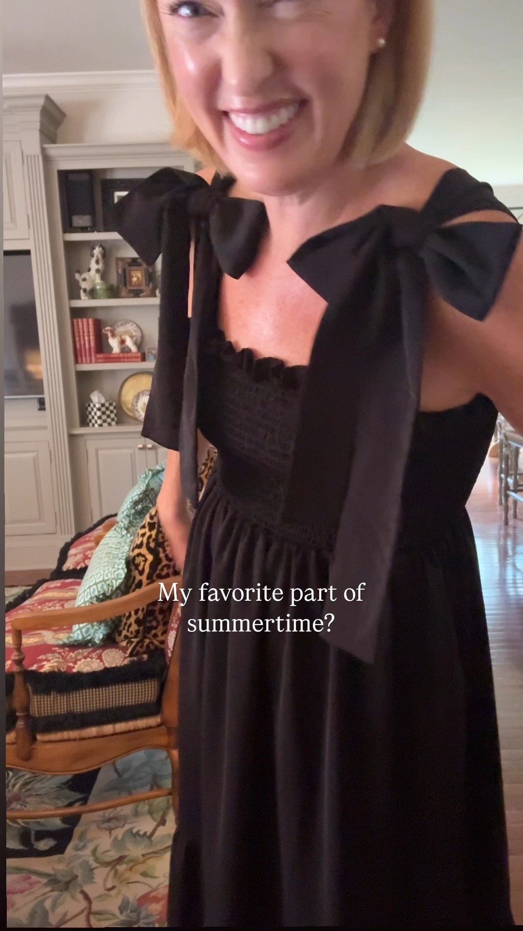 Is there anything that feels better than floating around in a comfy summer dress!? I keep reaching for this one because it’s cool, stretchy, no ironing required, and no bra🤭 Plus, I can’t resist those bows. I’m wearing a small here, sized down from my usual medium.

#summerdress #vacationdress

#LTKStyleTip #LTKSummerEdit #LTKTravel