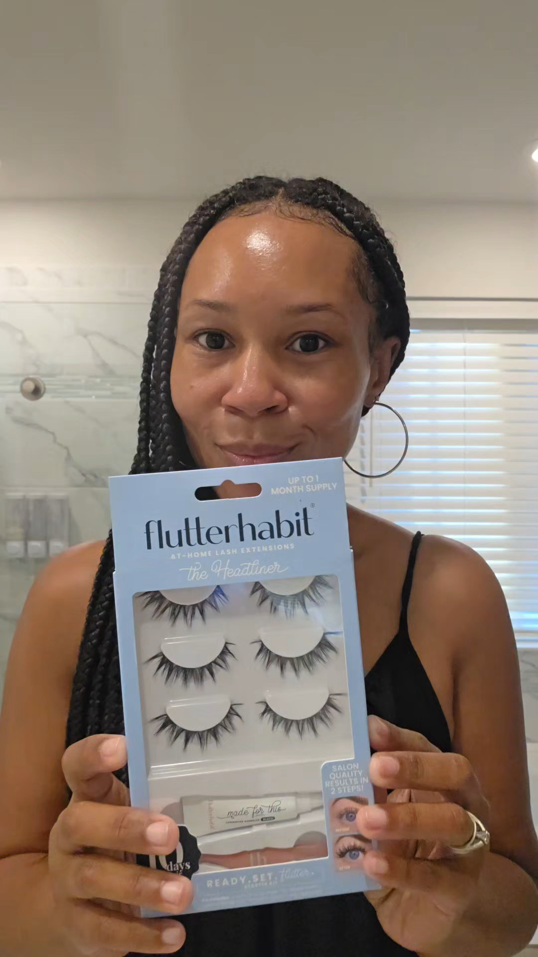 I get SO many compliments on my lashes.....and I’ve been doing them myself for almost 2 years thanks to @flutterhabit! 🙌🏾Today I’m wearing The Headliner.....less than 5 minutes to apply and almost 2 weeks of wear. 👏🏾Quick, easy, and no lash appointment needed! 😍#FlutterHabit #DIYLashes #AtHomeLashes #LashExtensions

#LTKgrwm #LTKBeauty #LTKmorningroutine