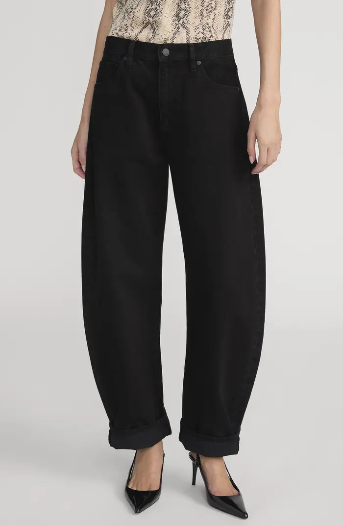 FRAME The Bubble High Waist Barrel Leg Jeans | Nordstrom | Nordstrom