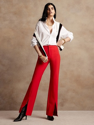 High-Rise Flare Sculptweave Pant | Banana Republic (US)