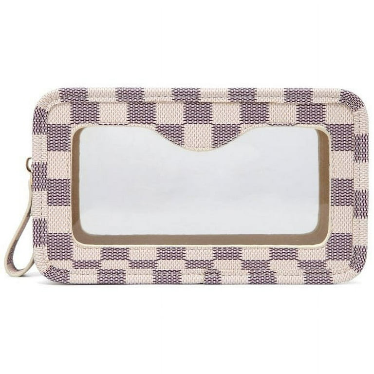 Daisy Rose Waterproof Make Up Bag for Wome with Transparent Window | PU Vegan Leather TSA Approve... | Walmart (US)