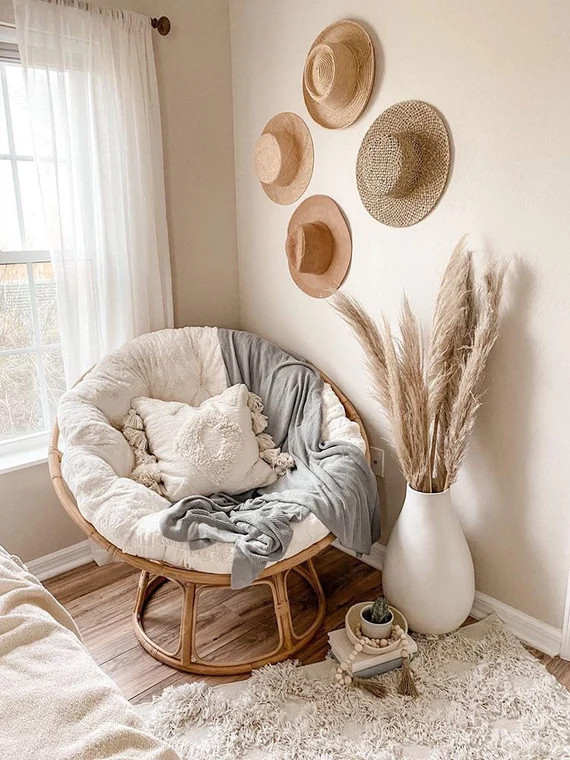 Pampas Grass Dried Decor 3 Stems, Wedding Decor, Pompas Grass | Etsy (US)