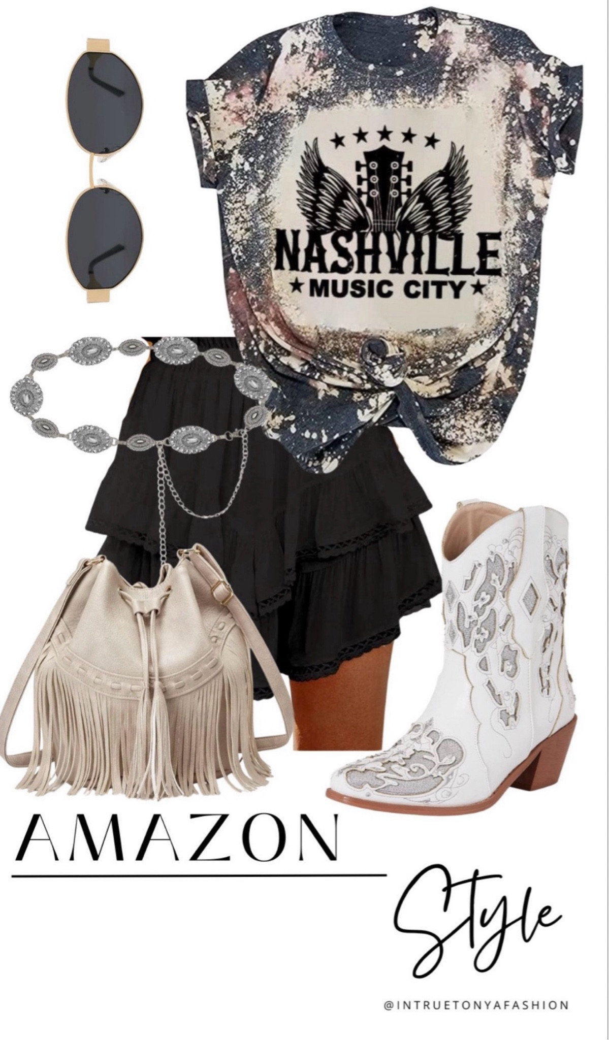 Country concert outfit idea from amazon 





Nashville outfits, western outfit, festival outfit, western boots, western boho outfit, amazon outfits 2026, concert outfit ideas, summer outfit amazon, Amazon outfit ideas, summer concert outfit, summer festival, rodeo outfit

#LTKootd #LTKSaleAlert #LTKPetite