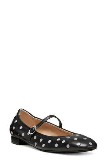 Stuart Weitzman Claris Stud Ballet Flat in Black at Nordstrom Rack, Size 11 | Nordstrom Rack