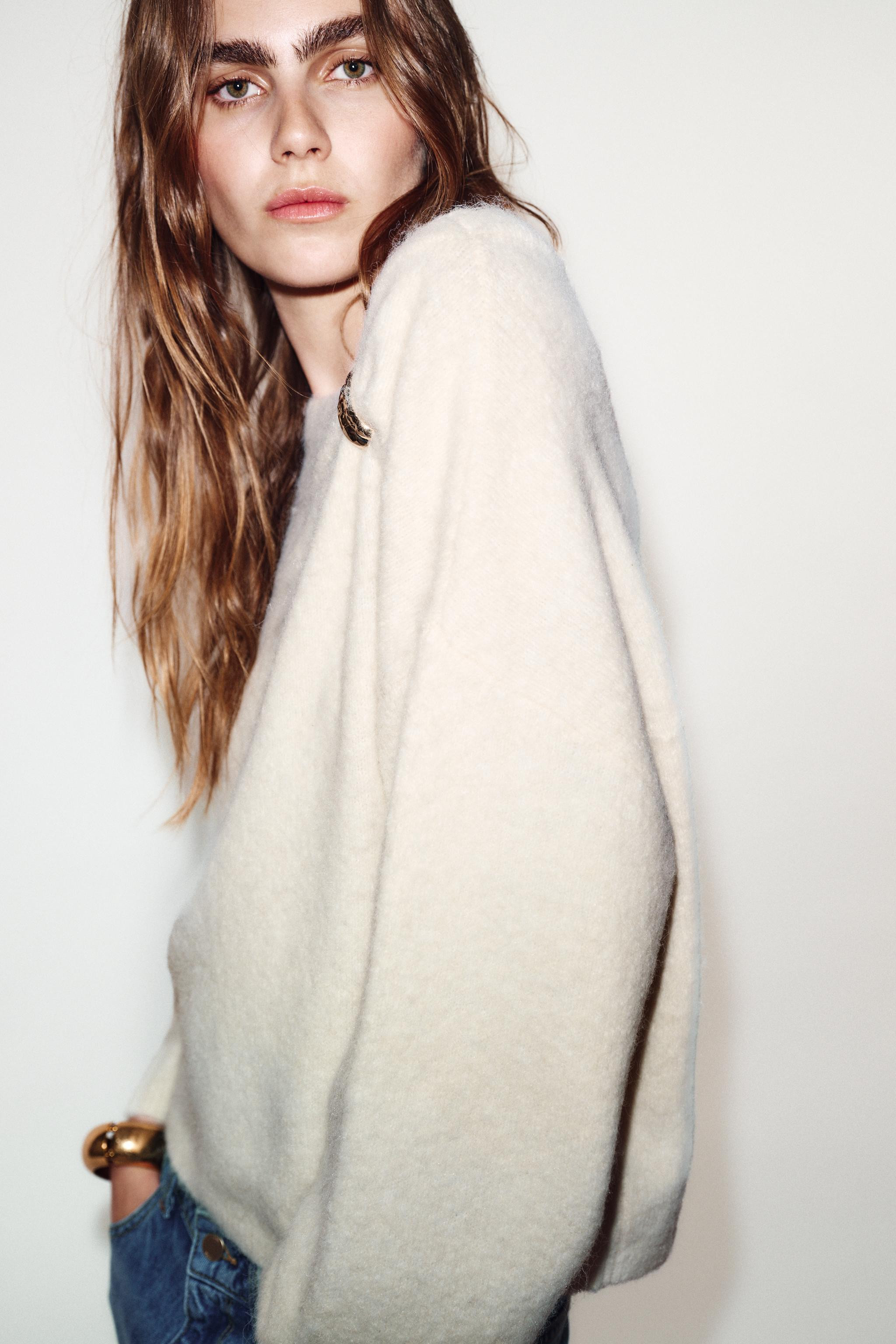 BROOCH KNIT JUMPER | Zara US