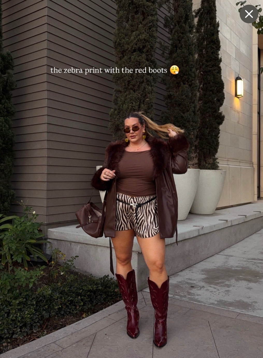 My favorite outfits of 2025 - the zebra print with the red boots 😮‍💨

#LTKTall #LTKMidsize #LTKSeasonal