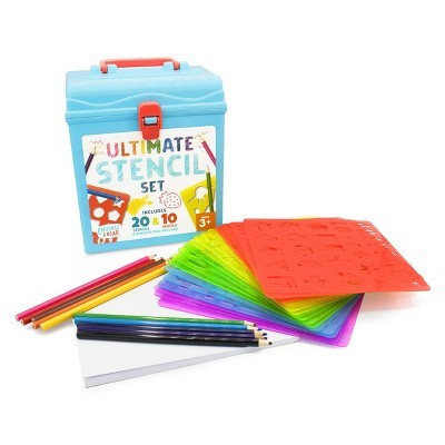 Art Stencils and Pencils Kit – Chuckle & Roar | Target