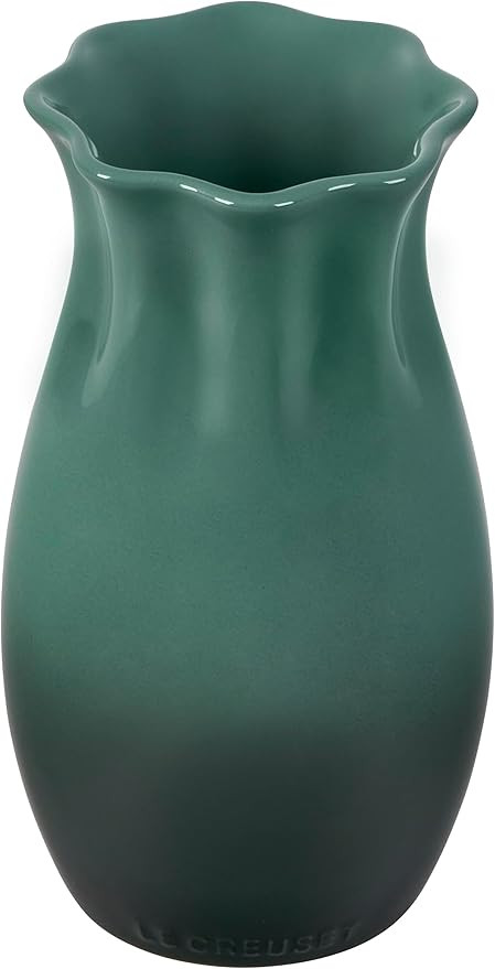 Le Creuset Stoneware Small Flower Petal Vase, 6.5"H x 3.5"D, Artichaut | Amazon (US)