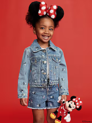 Old Navy x Disney© Printed Cropped Trucker Jean Jacket for Toddler Girls | Old Navy (US)