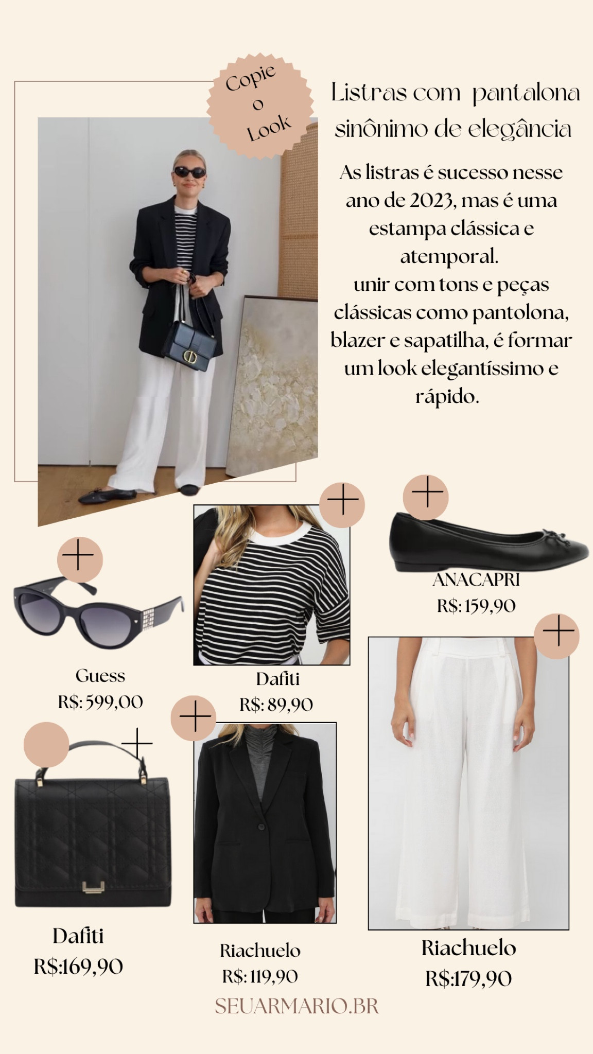 Copie o look ✨🛍️

Listras+ Pantalona, look elegante e clássico ❤️


#LTKworkwear #LTKSeasonal #LTKbrasil