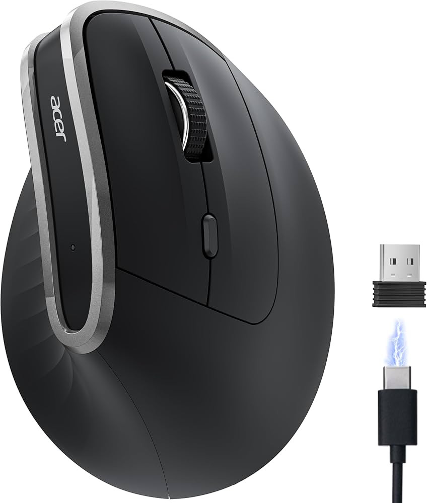 acer Ergonomic Mouse Wireless, Vertical Computer Mouse for Office, Ergo Mice Rechargeable for Rig... | Amazon (US)