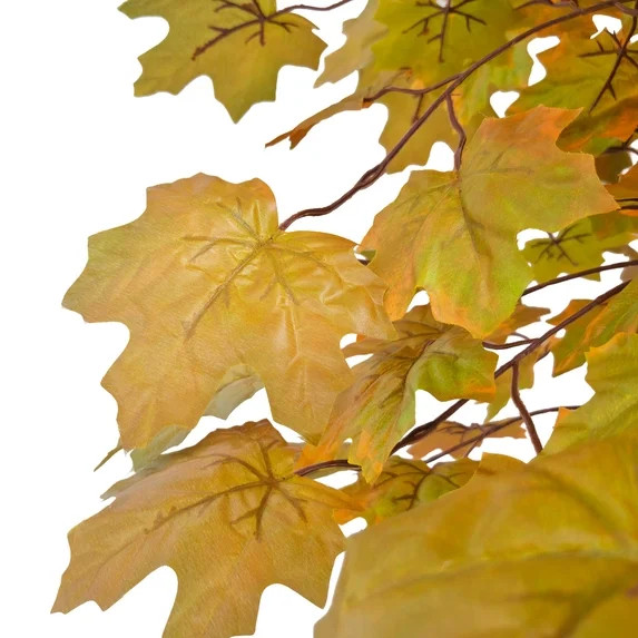 IARTTOP 5.2ft Artificial Maple Tree Faux Dark Yellow Leaves Autumn Natural Look for Home Office P... | Walmart (US)