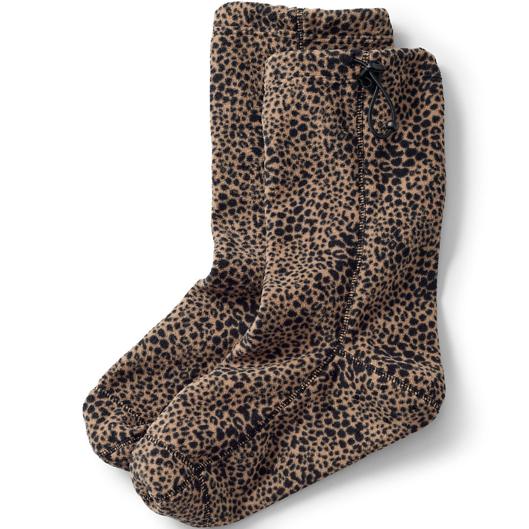 Women's Fleece Slipper Socks | Lands' End (US)
