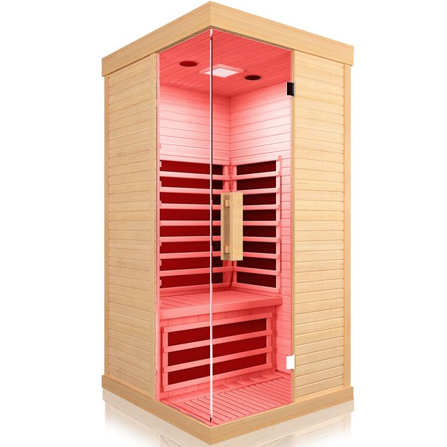 Home Sauna Infrared Saunas Home Spa Room Canadian Hemlock 1400W Low-EMF Dry Saunas Spa with 7 Chr... | Walmart (US)