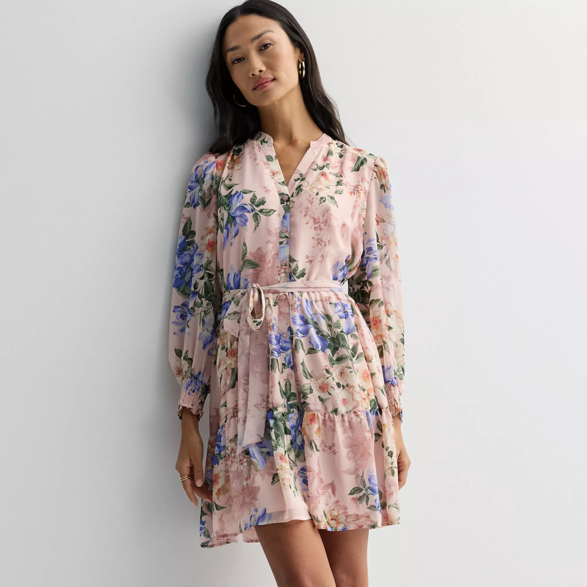 Women's Robbie Bee Floral Tiered Dress | Kohl's