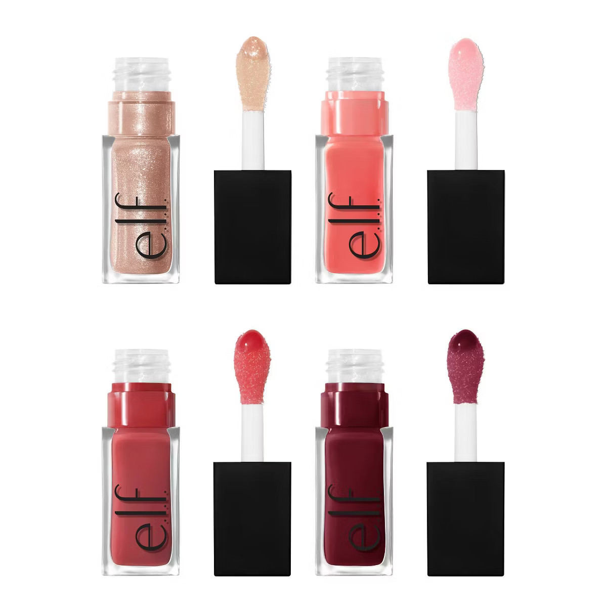 e.l.f. Glow Reviver Quad Goals Lip Oil Kit - 0.25 fl oz/4ct | Target