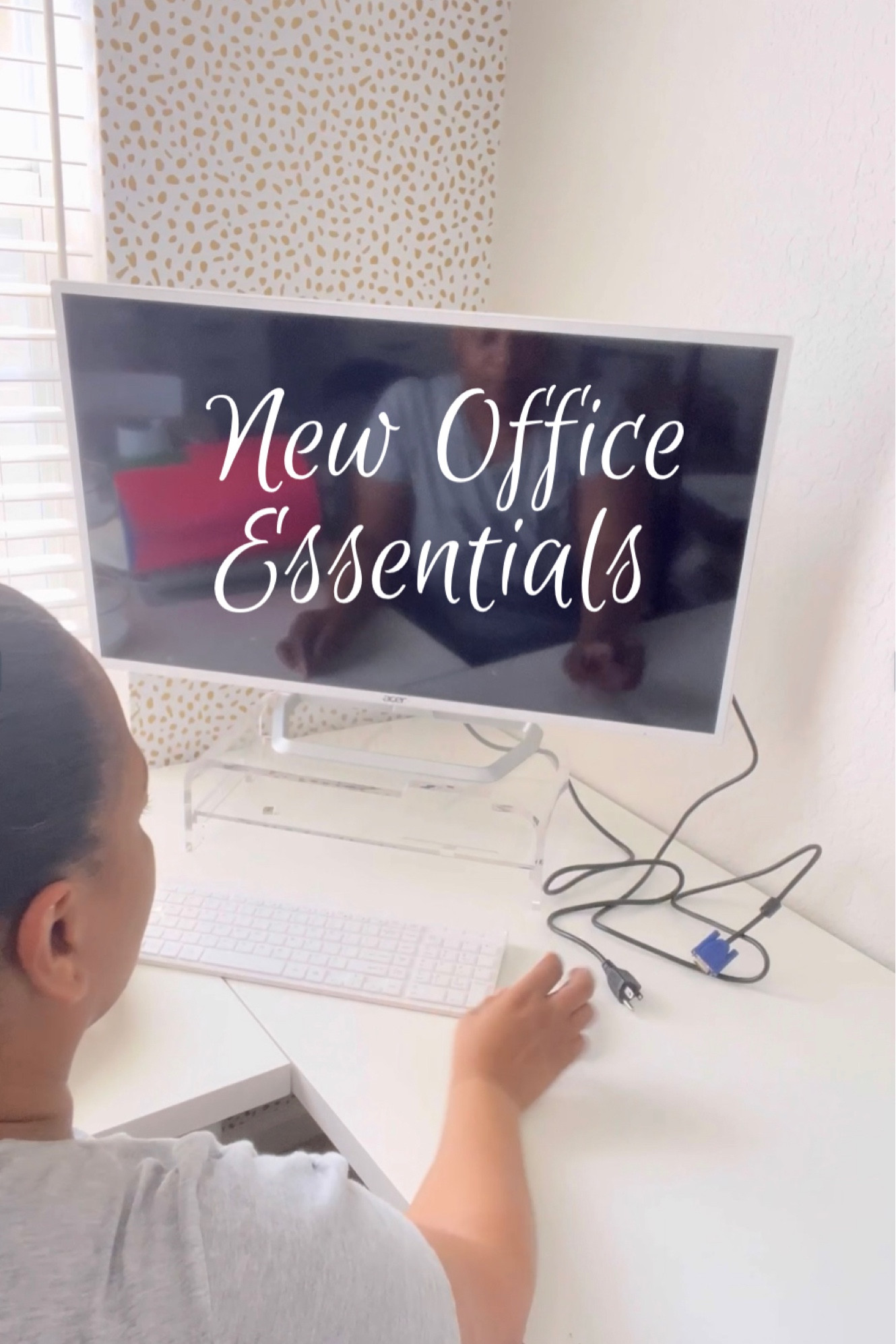Check put my new office finds! This monitor, acrylic stand, and wireless keyboard and mouse are just what I need to get the job done.

#LTKFind #LTKhome #LTKBacktoSchool