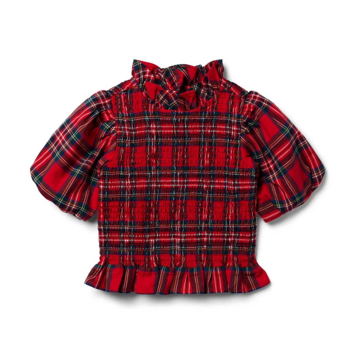The Tartan Holiday Smocked Top | Janie and Jack