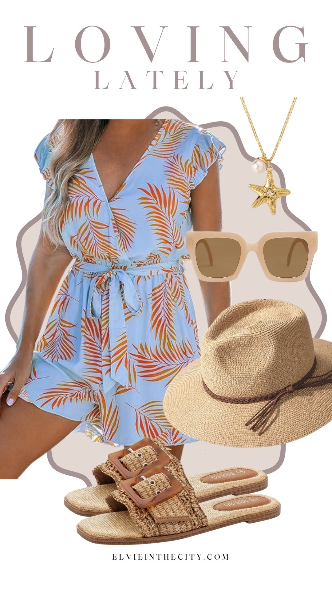 This shorts romper comes in several colors and patterns. I’ve paired it with a starfish necklace,  oversized sunglasses, a packable hat, and rattan slide sandals with a buckle.

Ootd, resort wear, vacation outfit, cruise outfit, summer outfit, fashion over 40, over 50 style, affordable fashion 

#LTKOver40 #LTKFindsUnder50 #LTKootd