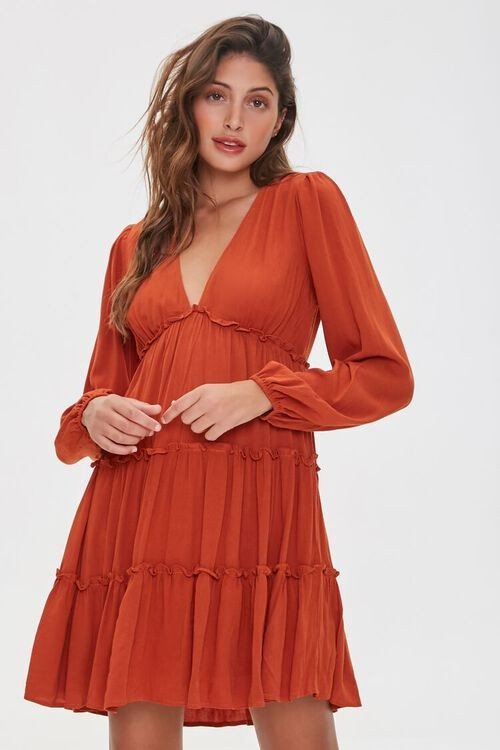 Ruffle-Trim Mini Dress | Forever 21 (US)