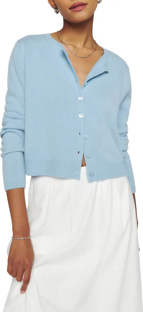 Clara Rib Recycled Cashmere Blend Cardigan | Nordstrom