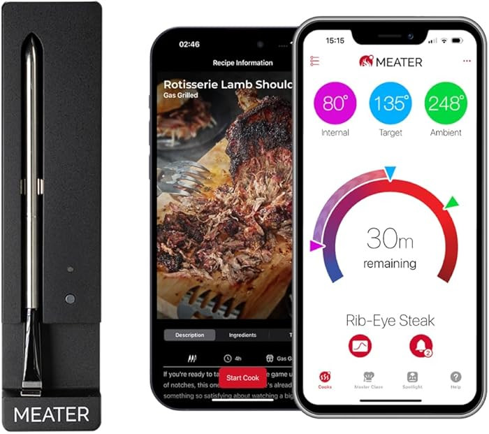 MEATER SE: 100% Wireless Smart Meat Thermometer | No Wires, No Fuss | 165ft Bluetooth Range | Dua... | Amazon (US)