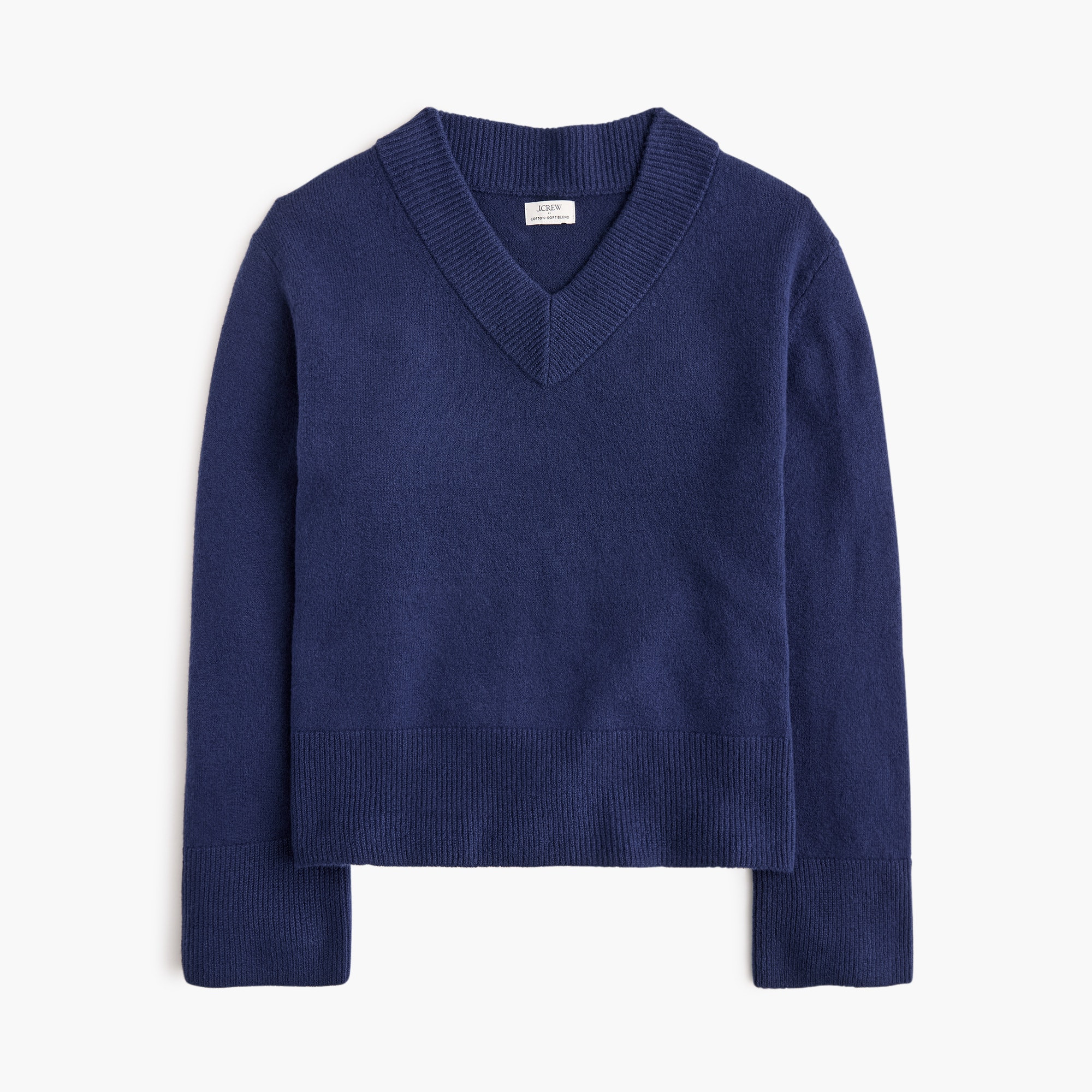 V-neck sweater in cotton-soft blend | J.Crew Factory