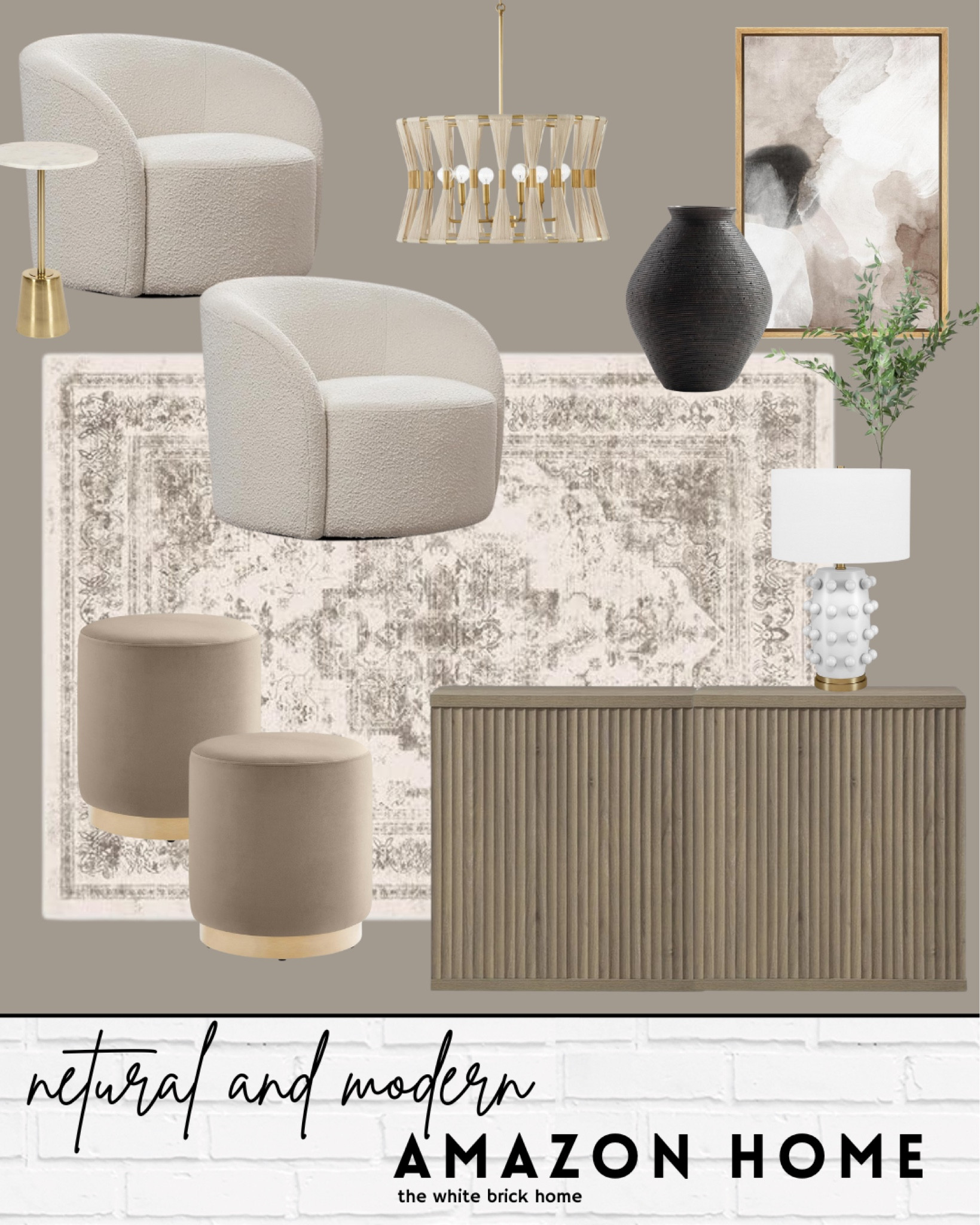 A few beautiful finds from Amazon home 🖤

Living room, living room decor, living room design, living room accessories, home decor, home accessories, area rug, wall art, chandelier, accent chair, bouncle chair, ottoman, media console, buffet table, storage cabinet, table lamp, side tables, drink table, vase, greenery, home accessories, Amazon 

#LTKHome #LTKFindsUnder100 #LTKFindsUnder50