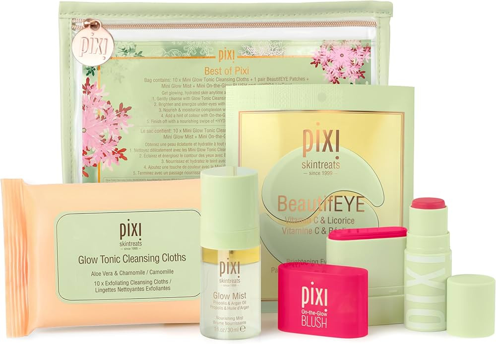 Best of Pixi Beauty Holiday Edition Gift Set | Kit Contains BeautifEYE Eye Patches, Glow Tonic Cl... | Amazon (US)