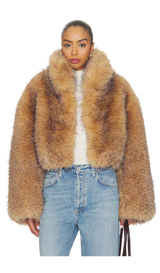Faux Fur Crop Jacket | Revolve Clothing (Global)