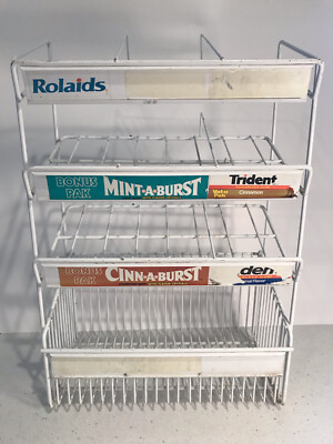 Vintage Metal Store Candy Display Rack Counter Top Mints Gum Advertising | eBay US