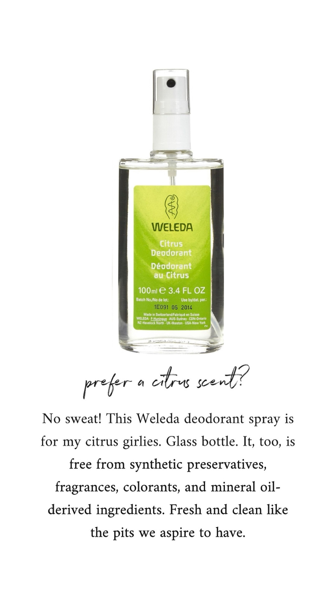 Fresh citrusy smelling natural deodorant for my fresh, clean deodorant girlies. Top of my natural deodorant list. 

#LTKGiftGuide