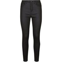 Black Coated High Rise Skinny 'Lift & Shape' Jeans New Look | New Look (UK)