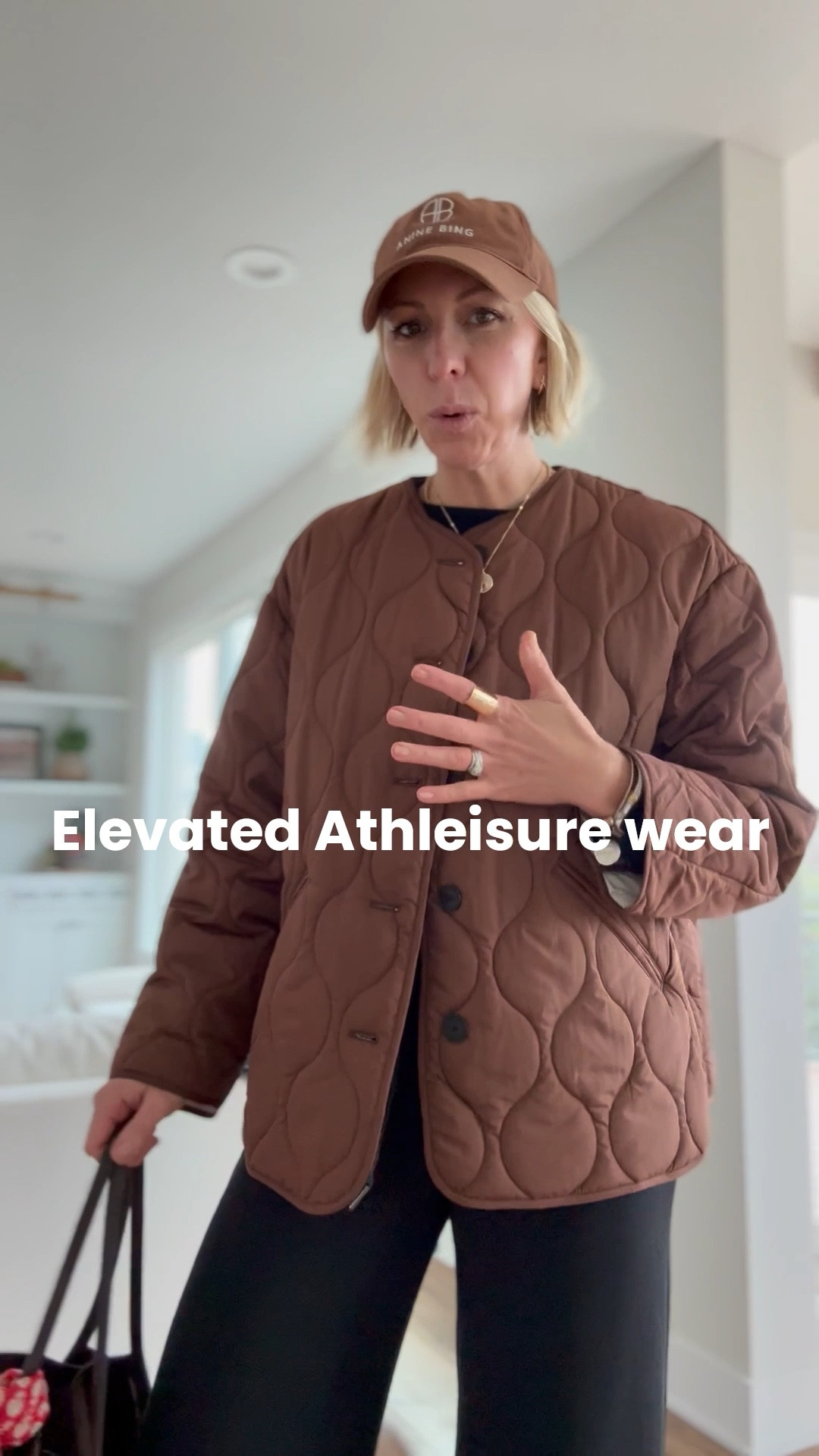 Love this elevated leisure wear luck with wide leg pants matching top a chic quilted jacket, sneakers, and a baseball cap. this is perfect for a weekend look that’s pulled together, but really comfortable.

#LTKOver40 #LTKStyleTip #LTKActive