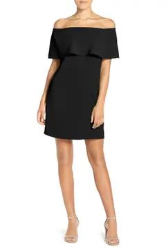 This vivid dress has a trendy off-the-shoulder neckline styled with a flirty ruffle that enhances... | Nordstrom