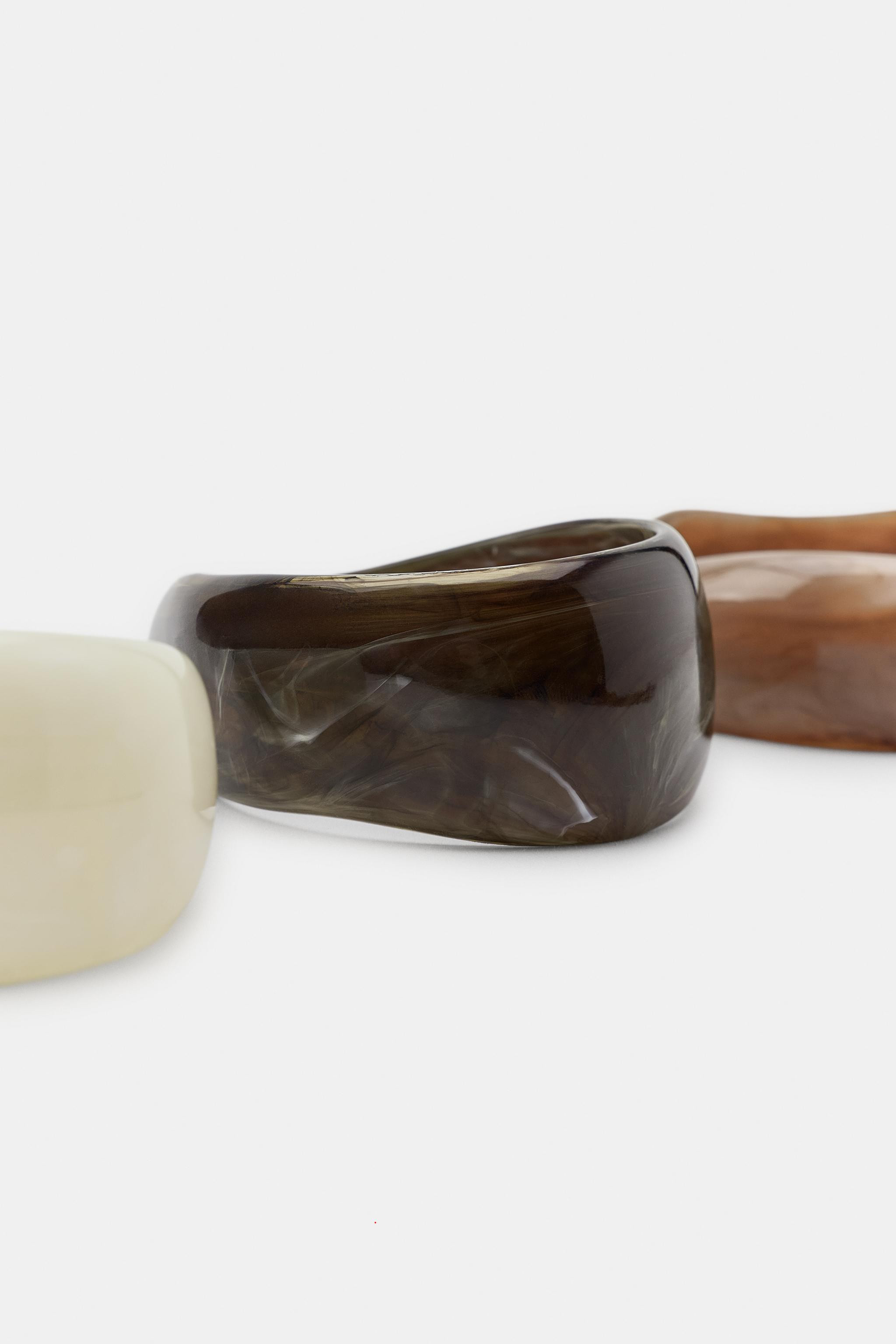 THREE-PACK RESIN RIGID BRACELETS | Zara US