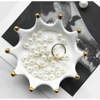 Tidy, Unique Ceramic Ring Holder, Jewelry Crown Shape Trinket Tray Dish, Organizer, Birthday Wedding | Etsy (US)