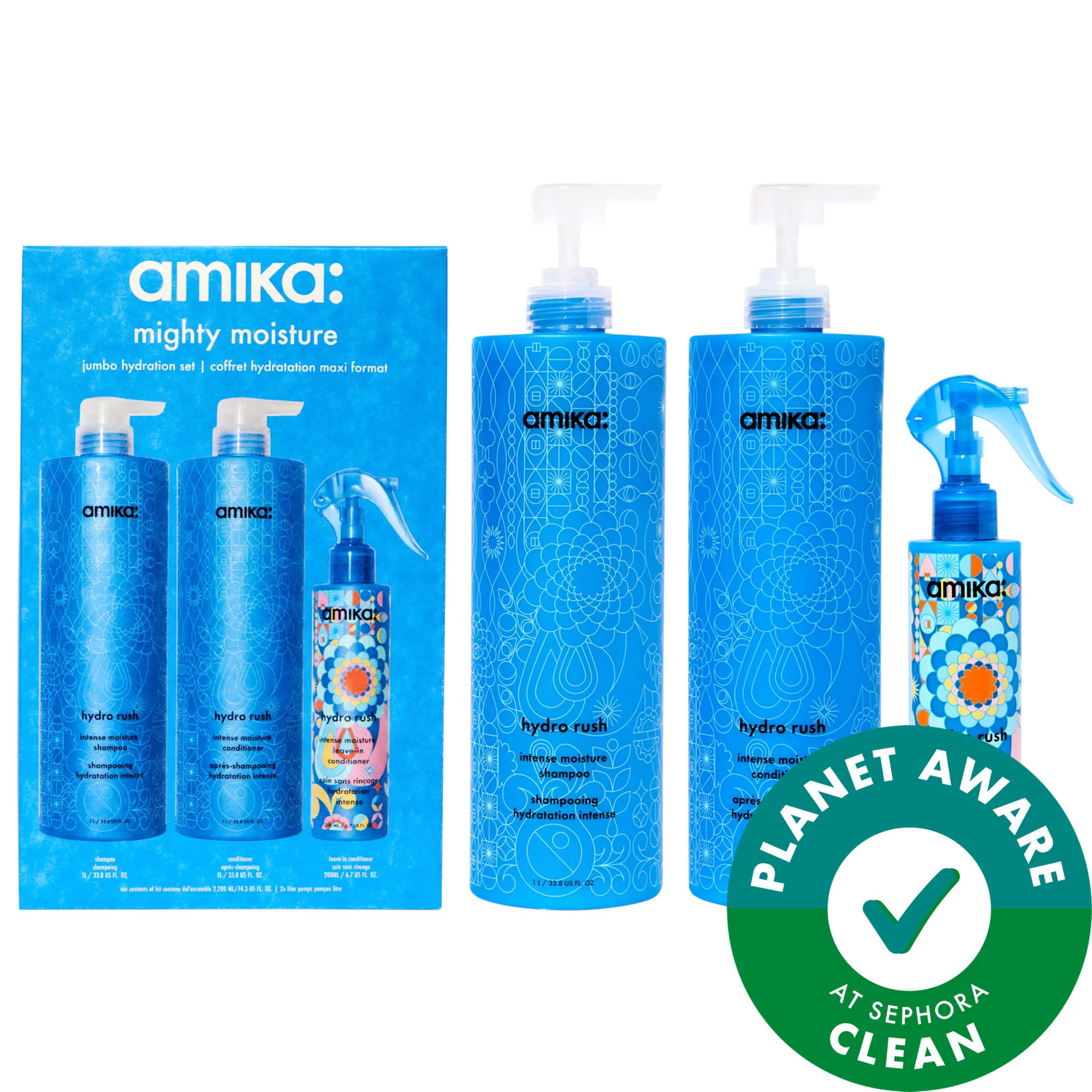 amika Mighty Moisture Jumbo Hydration Set | Sephora (US)