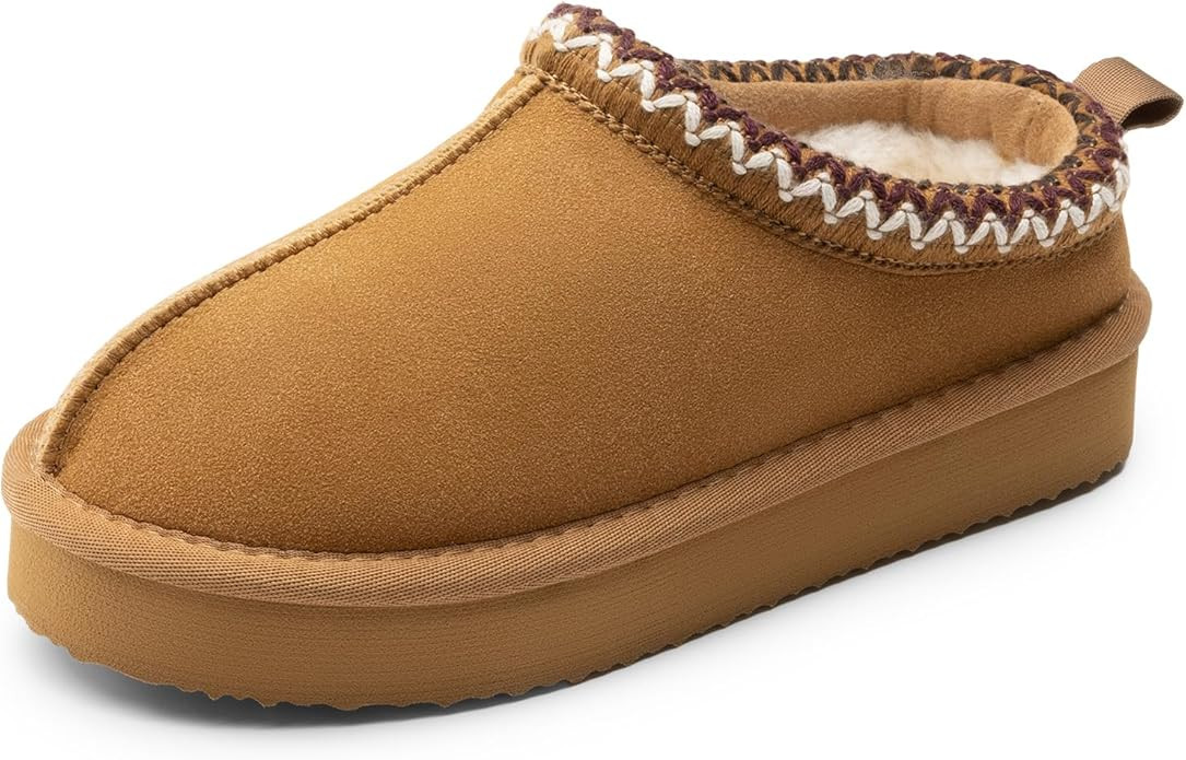 DREAM PAIRS Girls Boys Slippers Kids House Fuzzy Platform Indoor Outdoor Kid's Slip on Slipper fo... | Amazon (US)