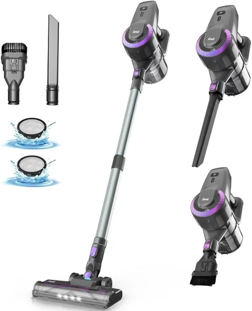 Cordless Vacuum Cleaner, 6 Function Stick Vacuum Cleaner with 2200mAh Battery up to 40mins Runtim... | Amazon (US)