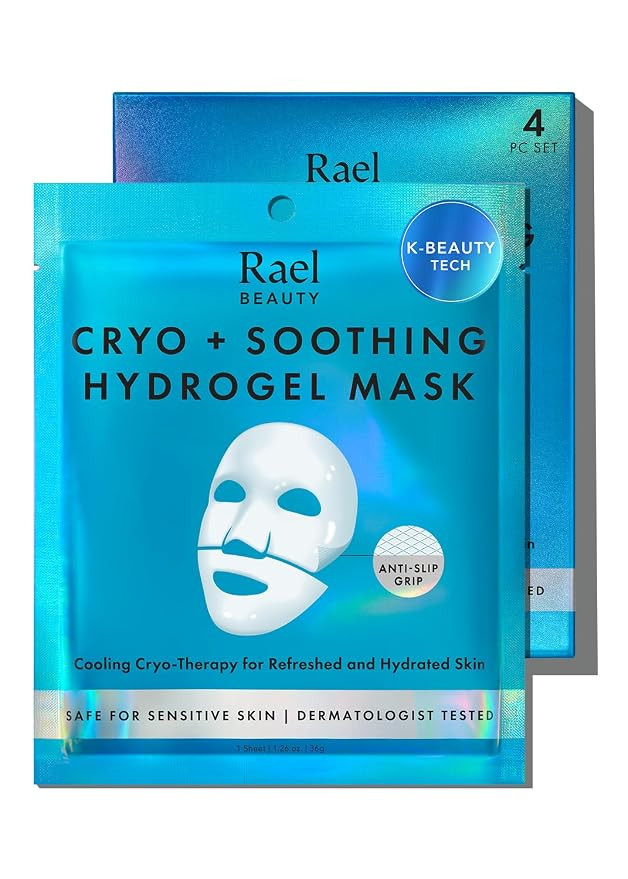 Rael Hydrogel Masks, Deep Hydration Skincare (Cryo Soothing, 4 Ct) | Amazon (US)