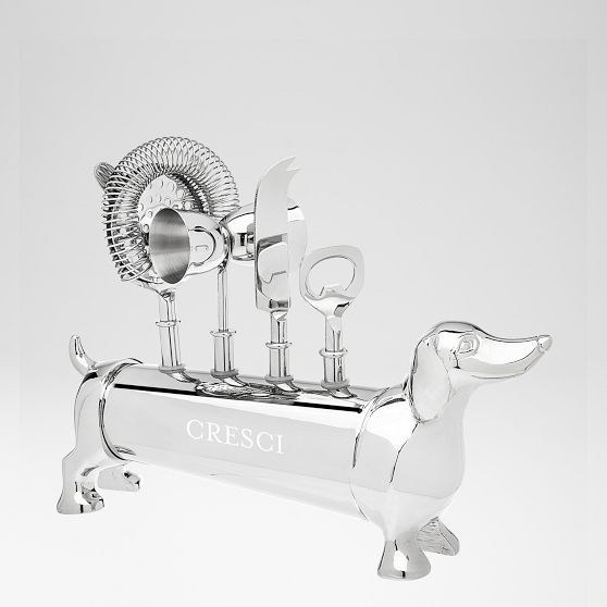 Douglas the Dachshund Bar Tool Set | Mark and Graham