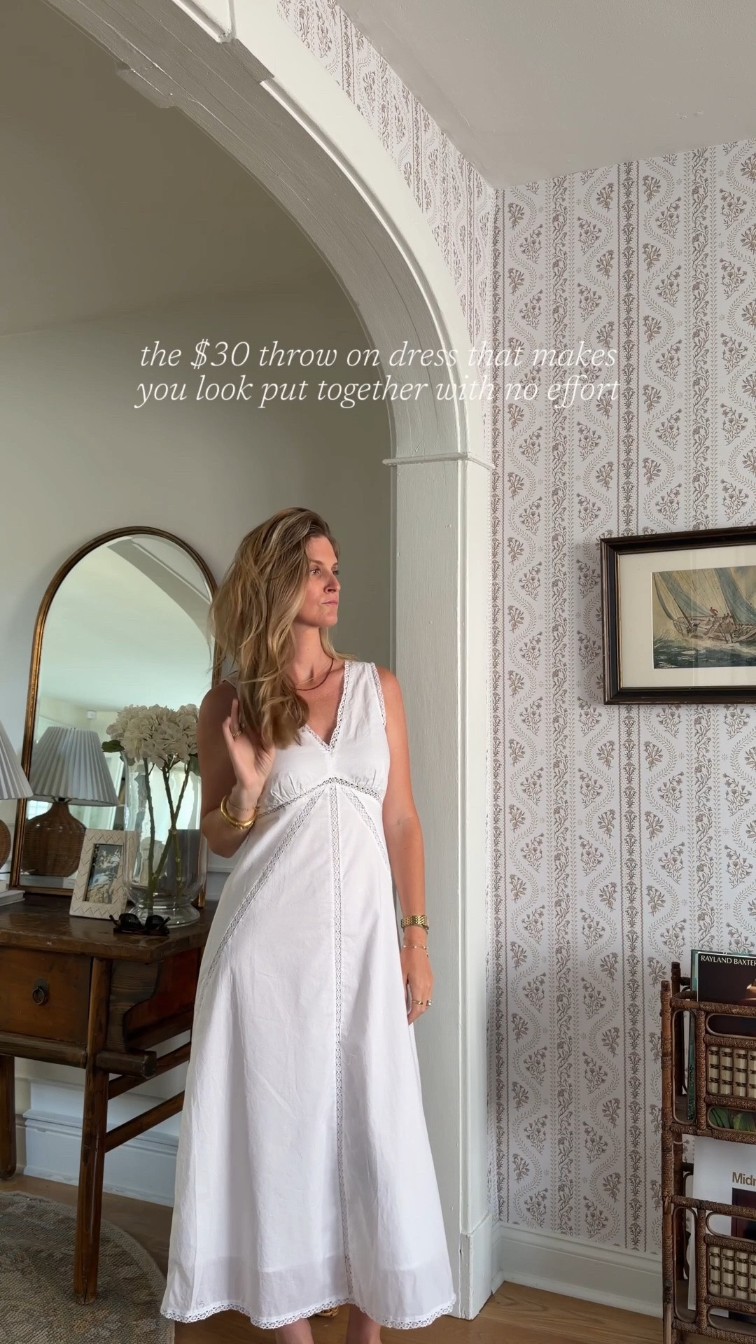 This is the kind of dress that makes getting dressed feel too easy.

It’s so flattering with just the right amount of shape, but still has plenty of room to breathe. And the best part? It’s actually lined (which feels like a rare win these days).

Throw it on for errands, lunch, vacation, or those mornings when you don’t feel like putting an outfit together. No one will ever know! 

Comment SHOP for everything you see here.