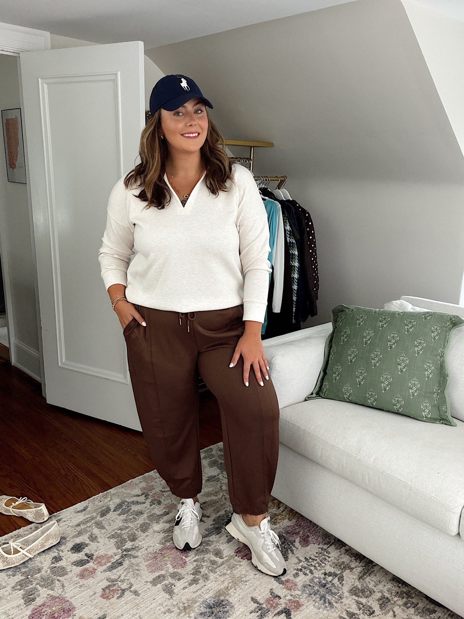 wearing size XXL in joggers (could have done XL), XL collared sweatshirt (use CARALYN15 on your first order at Spanx)

#LTKootd #LTKSeasonal #LTKPlusSize