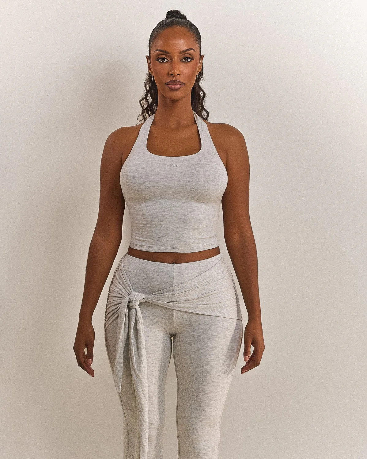 The Halter Vest in Grey Marl | Mars The Label