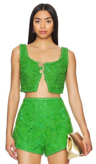 Aella Crop Top in Kiwi | Revolve Clothing (Global)