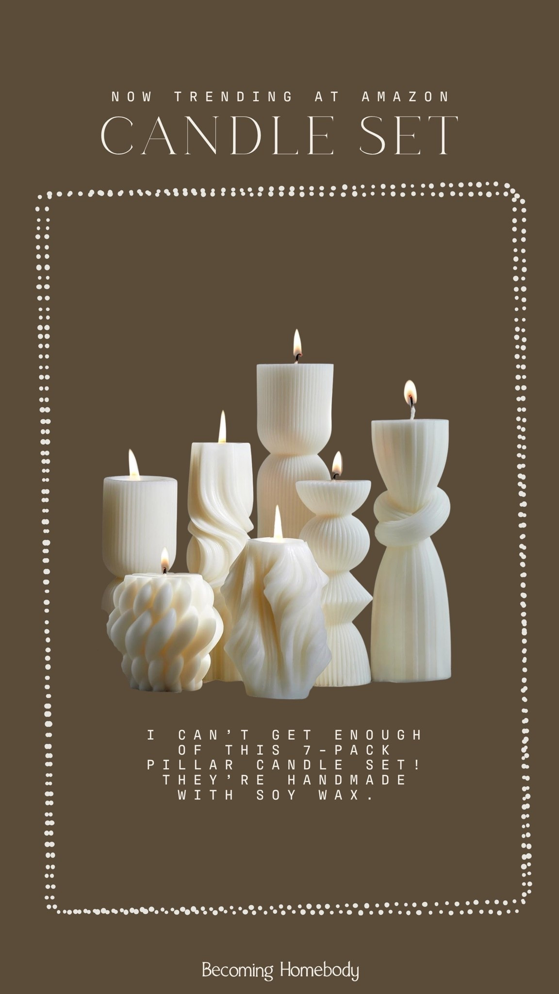 Now trending on Amazon 🕯️ I’m loving this 7-piece candle set! Amazon Home, Amazon Decor