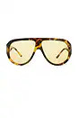 Lu Goldie Bunny Sunglasses in Black. | Revolve Clothing (Global)